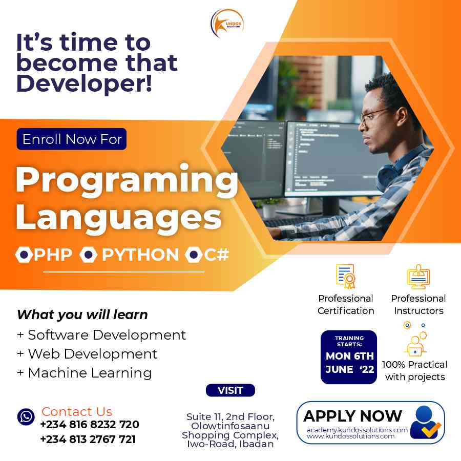 KS ACADEMY - IT school (Software development, web design, graphics design & digital marketing training in Ibadan
